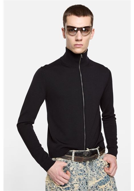 cardigan zip up uomo nero ACNE STUDIOS | B60365900